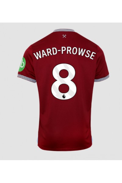 West Ham United James Ward-Prowse #8 Jalkapallovaatteet Kotipaita 2025-26 Lyhythihainen West Ham United James Ward-Prowse #8 Jalkapallovaatteet Kotipaita 2025-26 Lyhythihainen